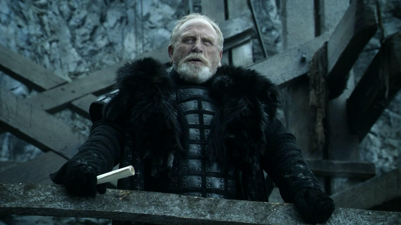 Jeor Mormont, Lord Commander of the Night's Watch.