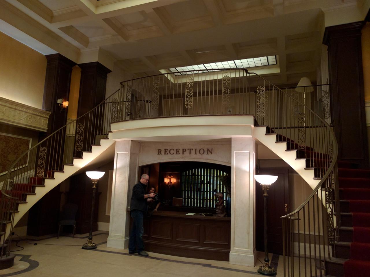 The hotel lobby, which will be featured prominently during season two