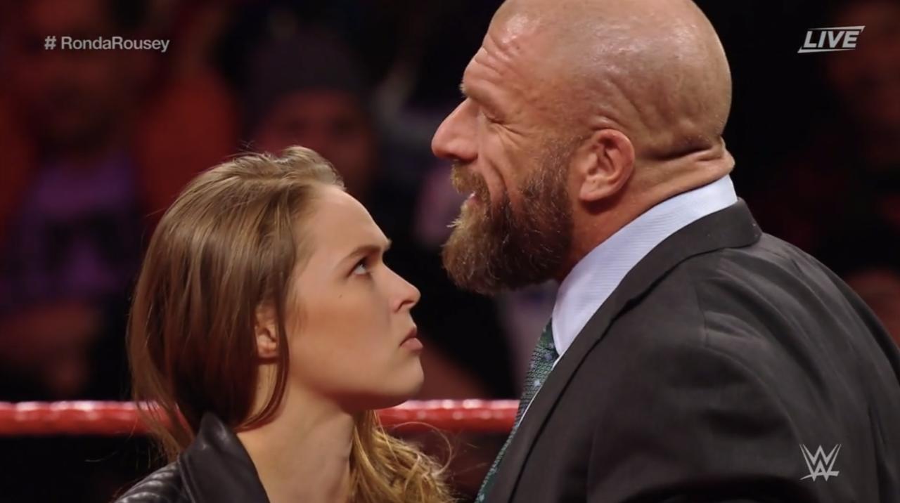 Ronda Stands Up To Triple H...