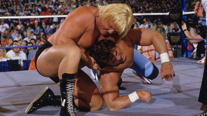 Wrestlemania 2: The British Bulldogs vs. Greg Valentine & Brutus Beefcake