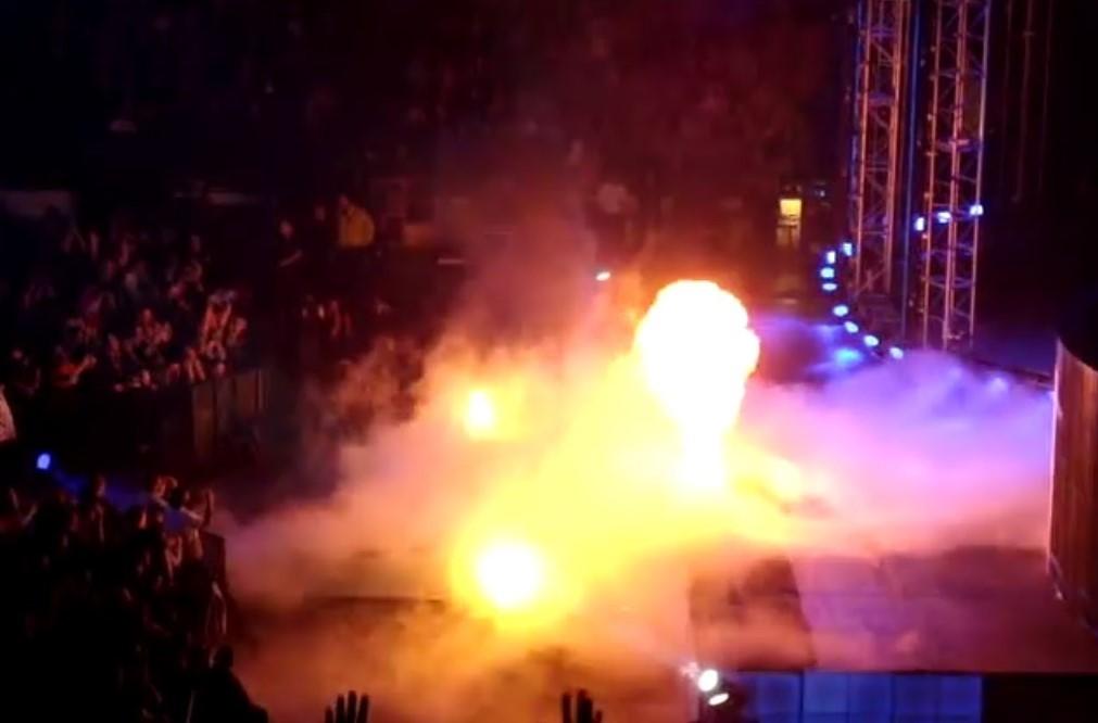 The Undertaker Catches On Fire