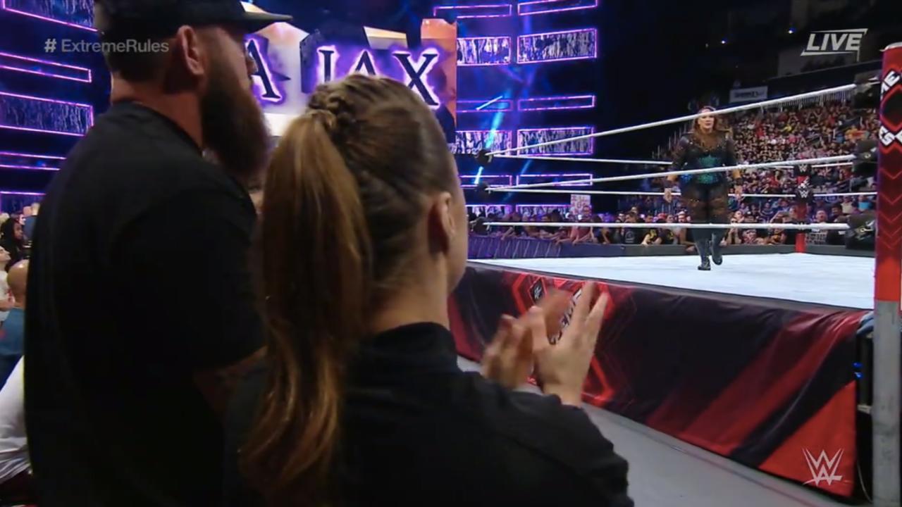 Ronda Applauding The Hard-Working Ring Crew