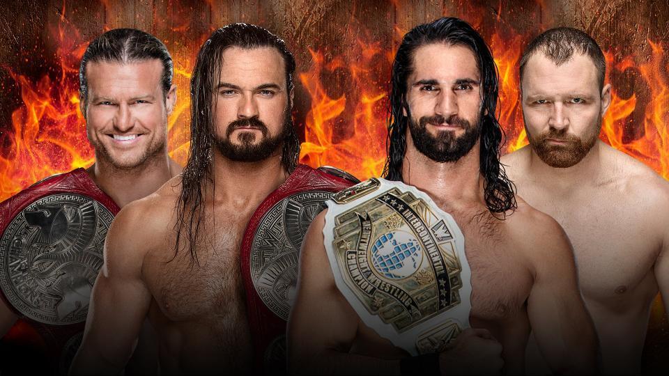 Dolph Ziggler & Drew McIntrye (c) vs. Seth Rollins & Dean Ambrose (Raw Tag Team Championship)