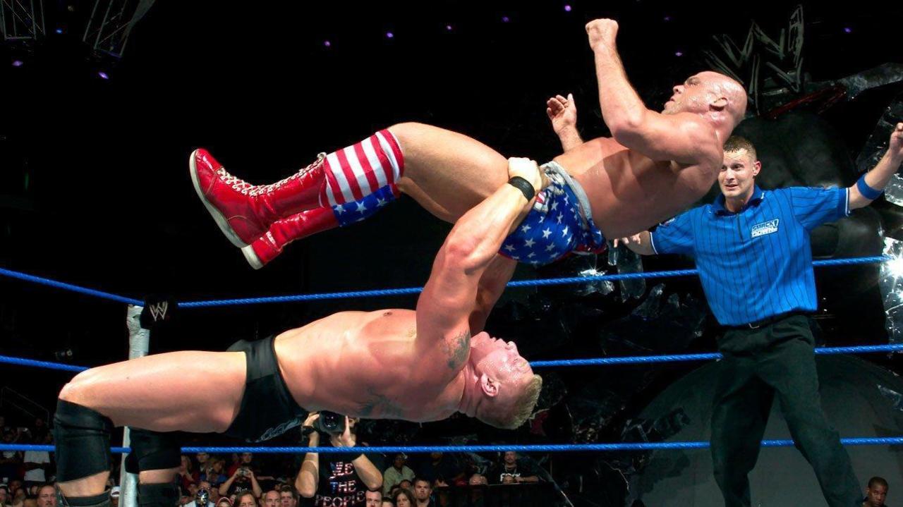 3. Kurt Angle vs. Brock Lesnar