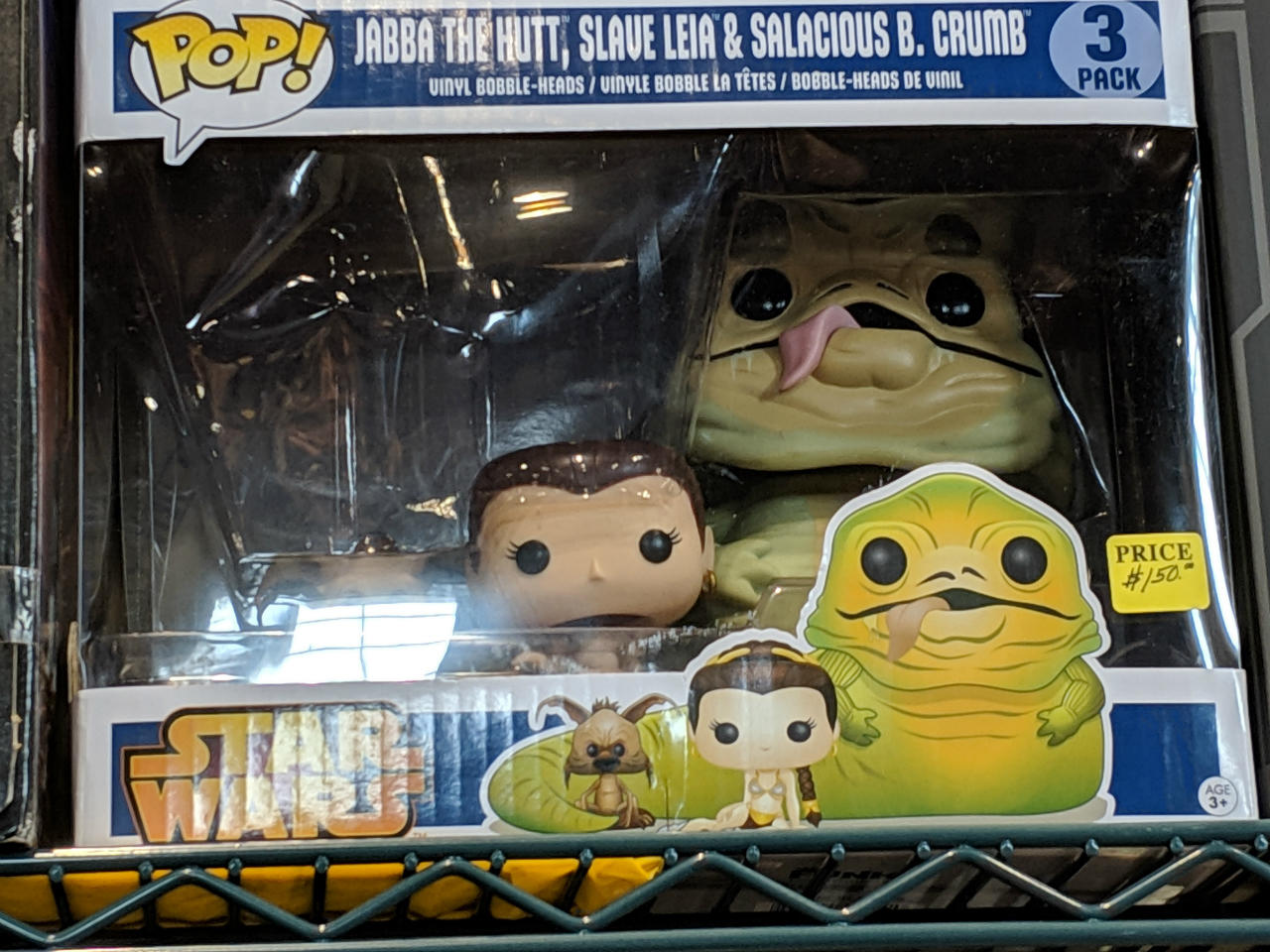 Jabba The Hutt, Slave Leia, and Salacious B. Crumb: $150