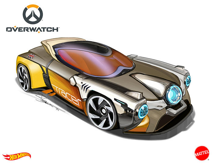 Hot Wheels Overwatch Tracer Car