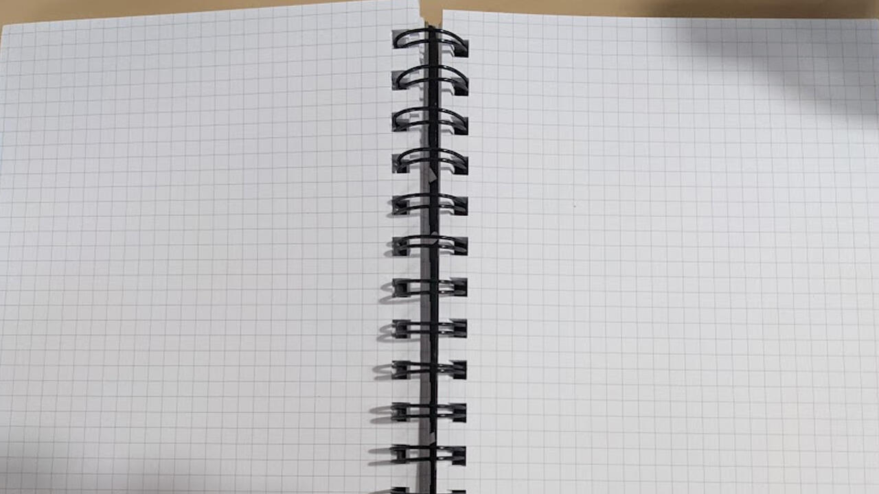 Gridded notebook