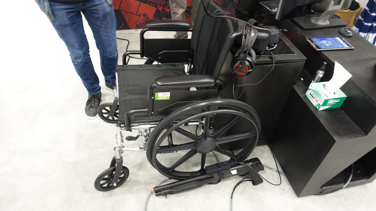 StarBreeze StarVR Walking Dead Wheelchair + Gun Demo
