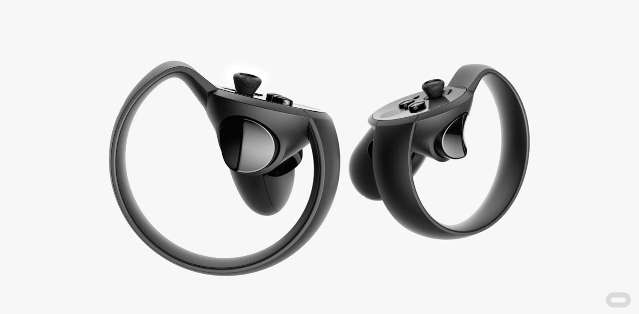 Both controllers have a pair of analog triggers on the back that your index fingers naturally rest upon. There are also middle finger triggers for each hand. 