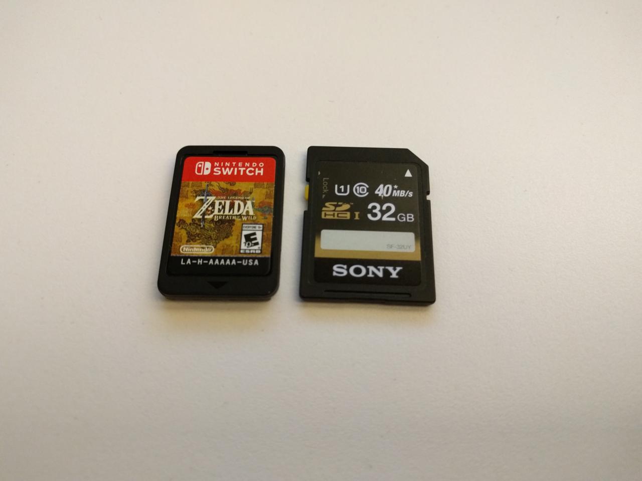 Switch Game Cards are roughly the size of SD cards.