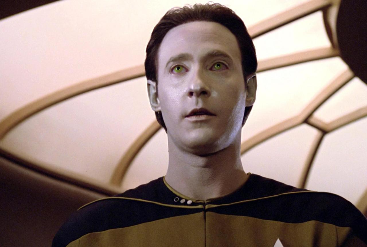 Data from Star Trek: The Next Generation, then