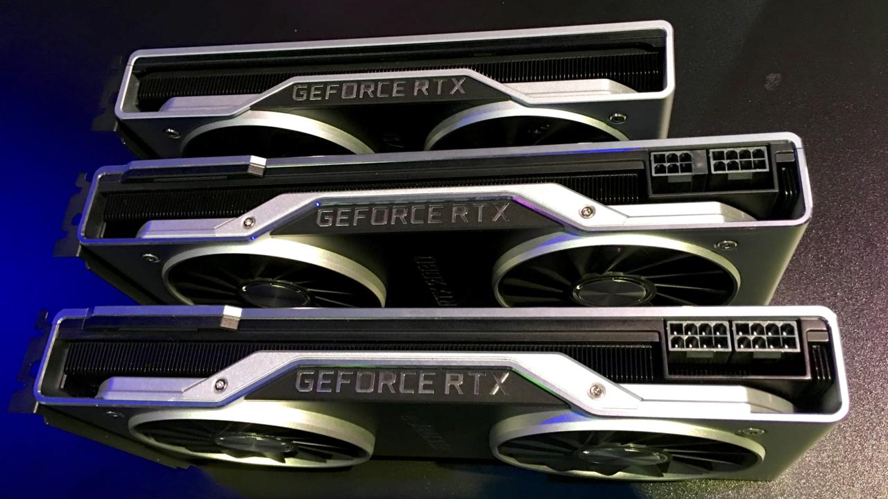 Side-view Of GeForce RTX Cards
