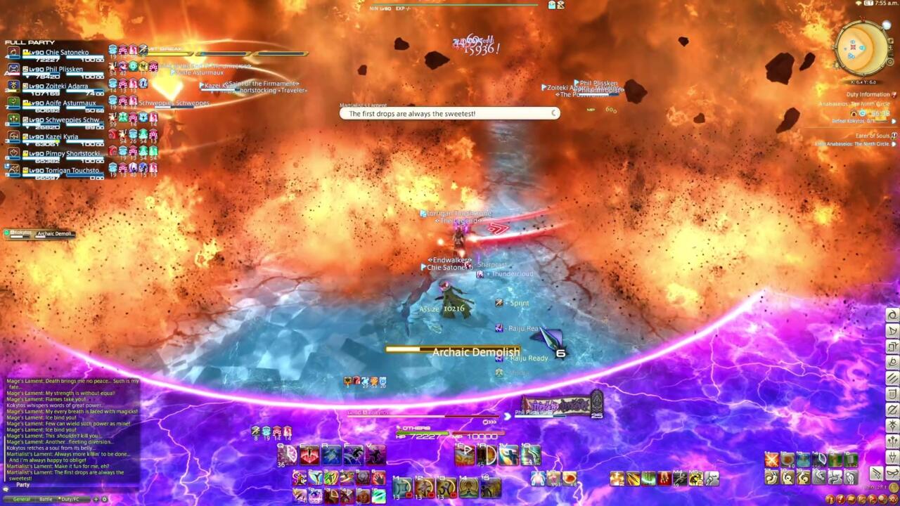 Gameplay mechanics in FFXIV are often associated with audio cues against a rich soundtrack and multiple other sound effects.