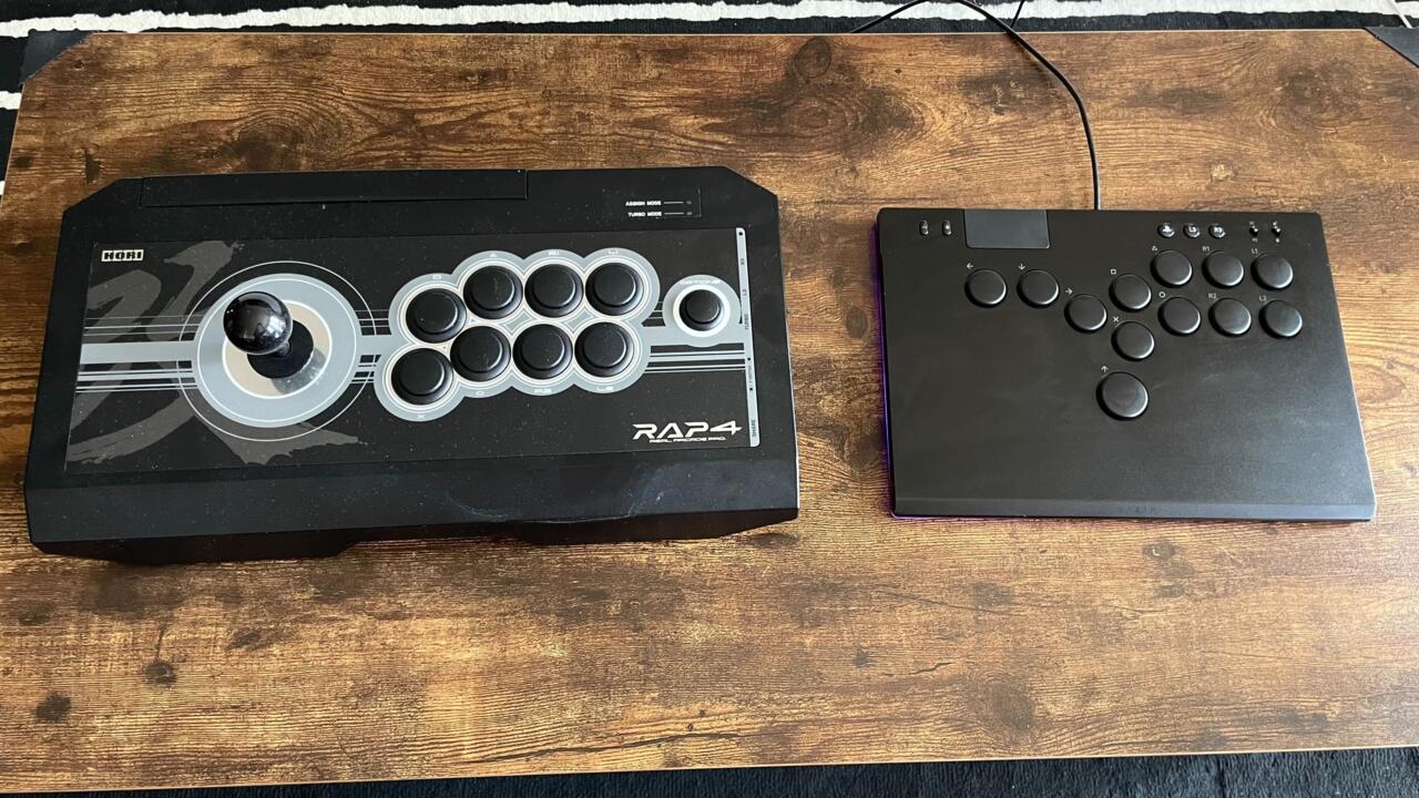 My old Hori RAP4 and the Razer Kitsune side by side.