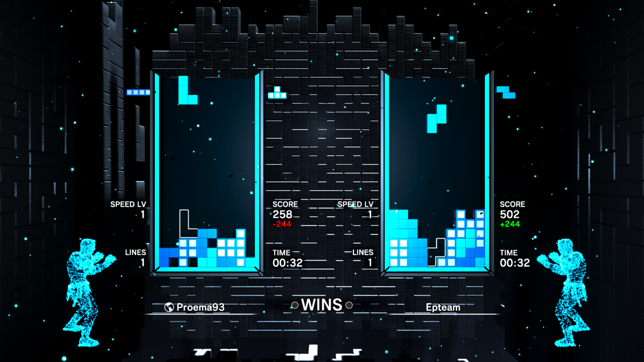 Score Attack in Tetris Effect: Connected