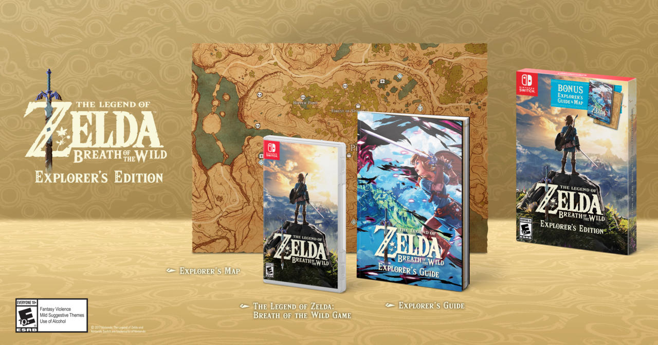Switch Gets Special Zelda Breath Of The Wild Explorer S Edition Here S What It Comes With Gamespot