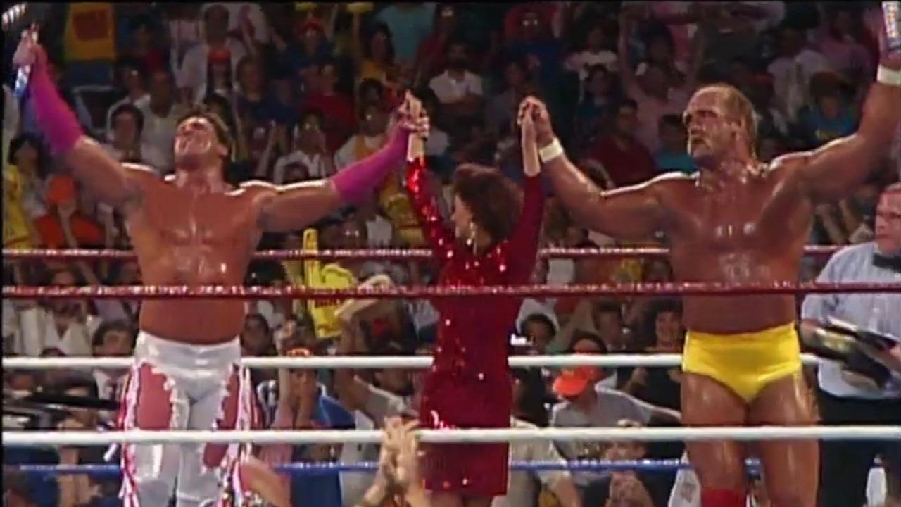 24. Hulk Hogan and Brutus Beefcake vs. Randy Savage and Zeus