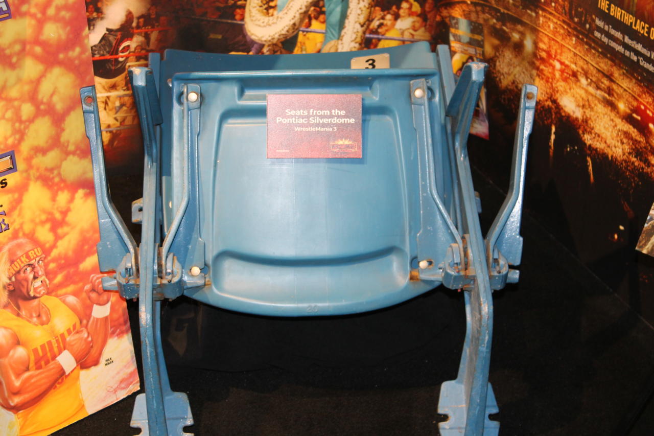 4. A seat from the Pontiac Silverdome