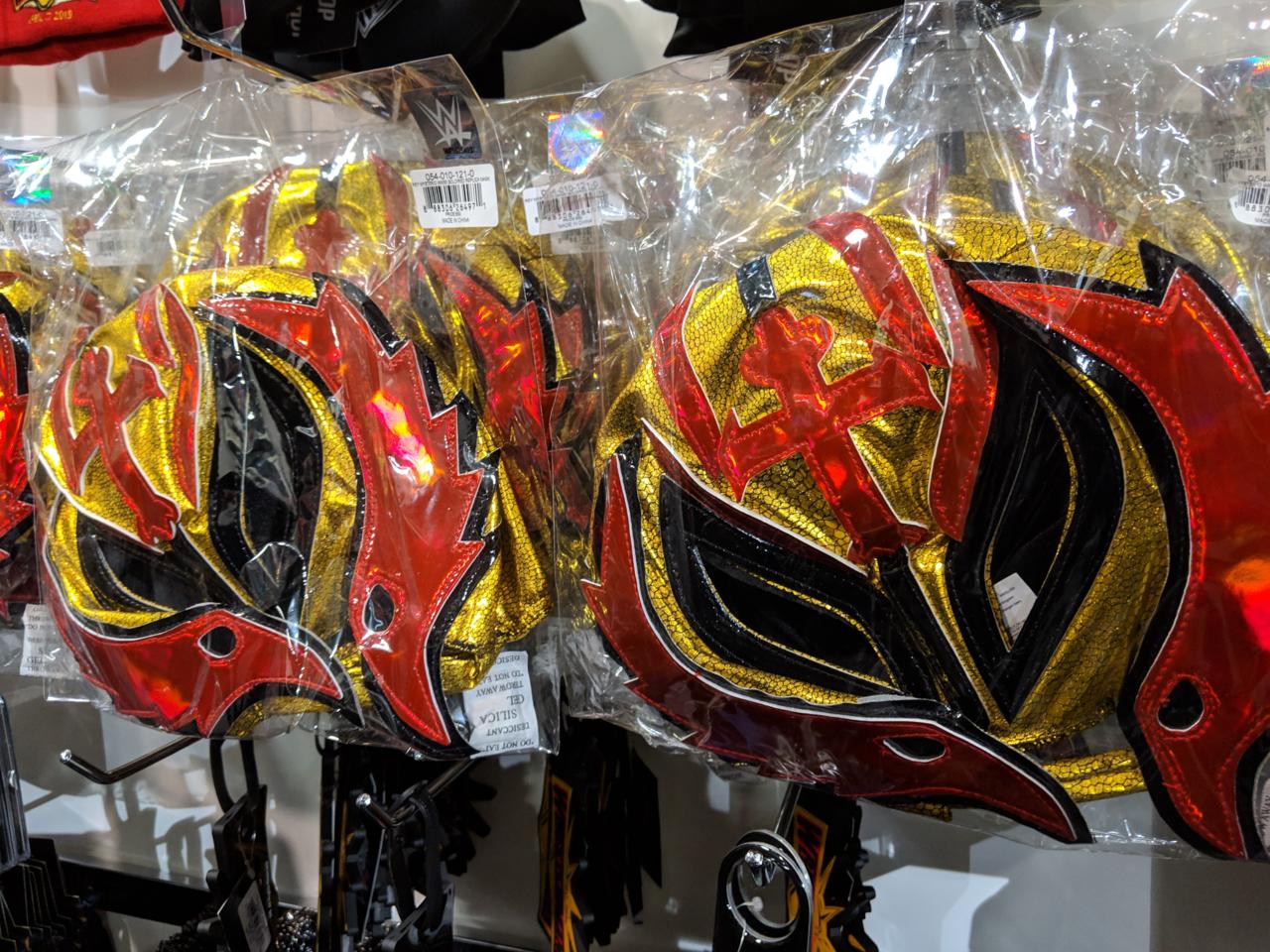 26. Rey Mysterio Wrestlemania-themed masks