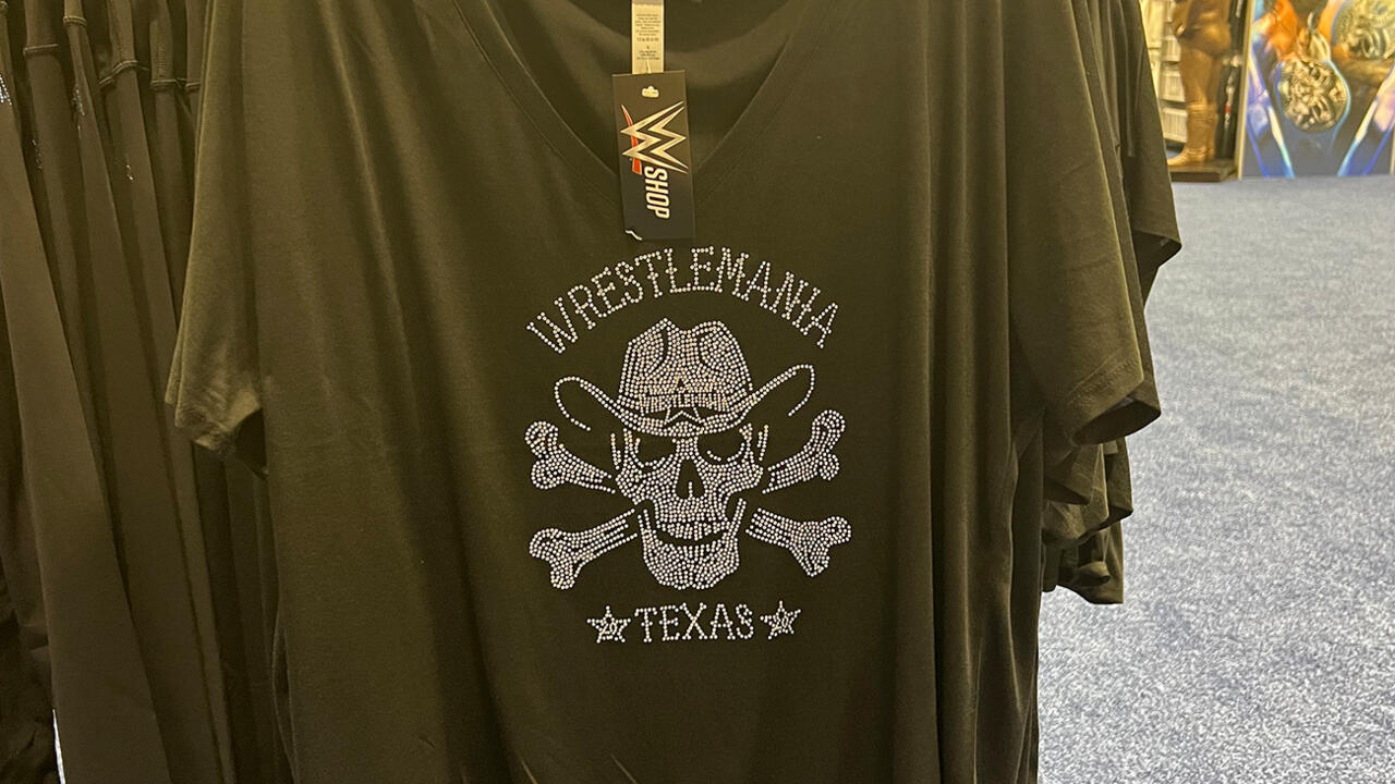 Wrestlemania bedazzled shirt