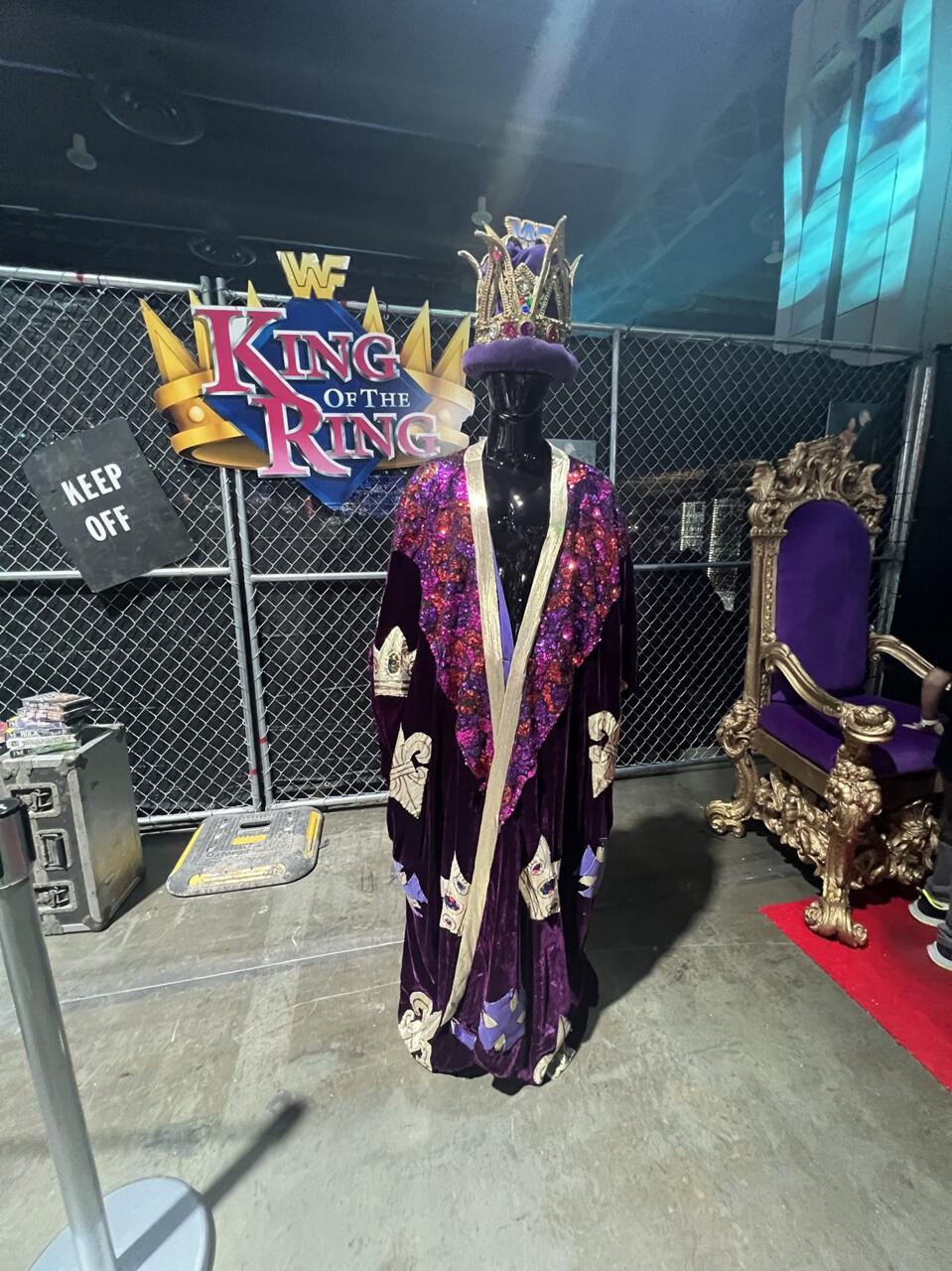 King of the Ring crown and robe