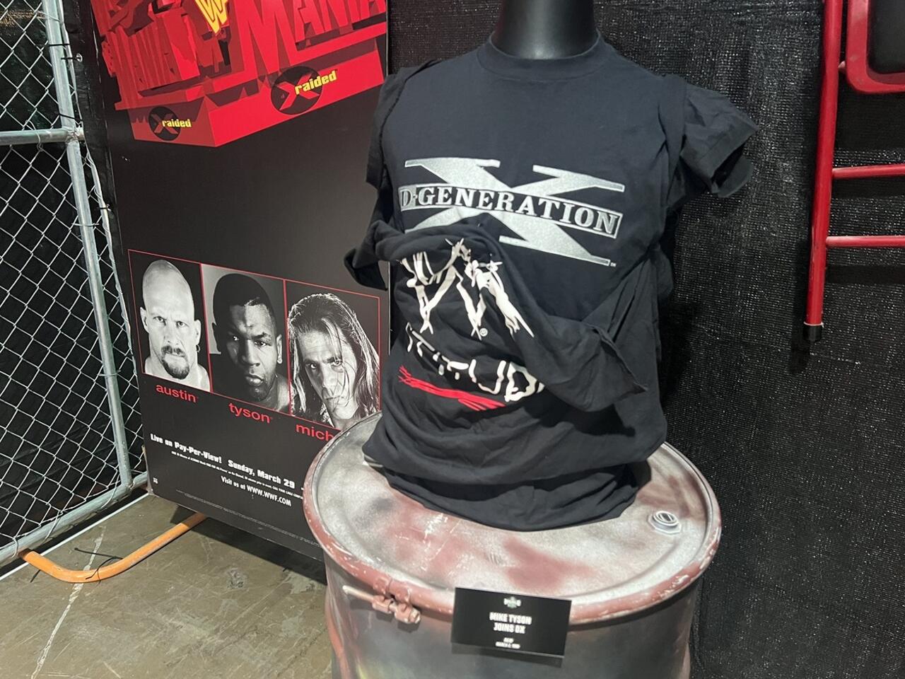 Mike Tyson's DX and WWE shirts