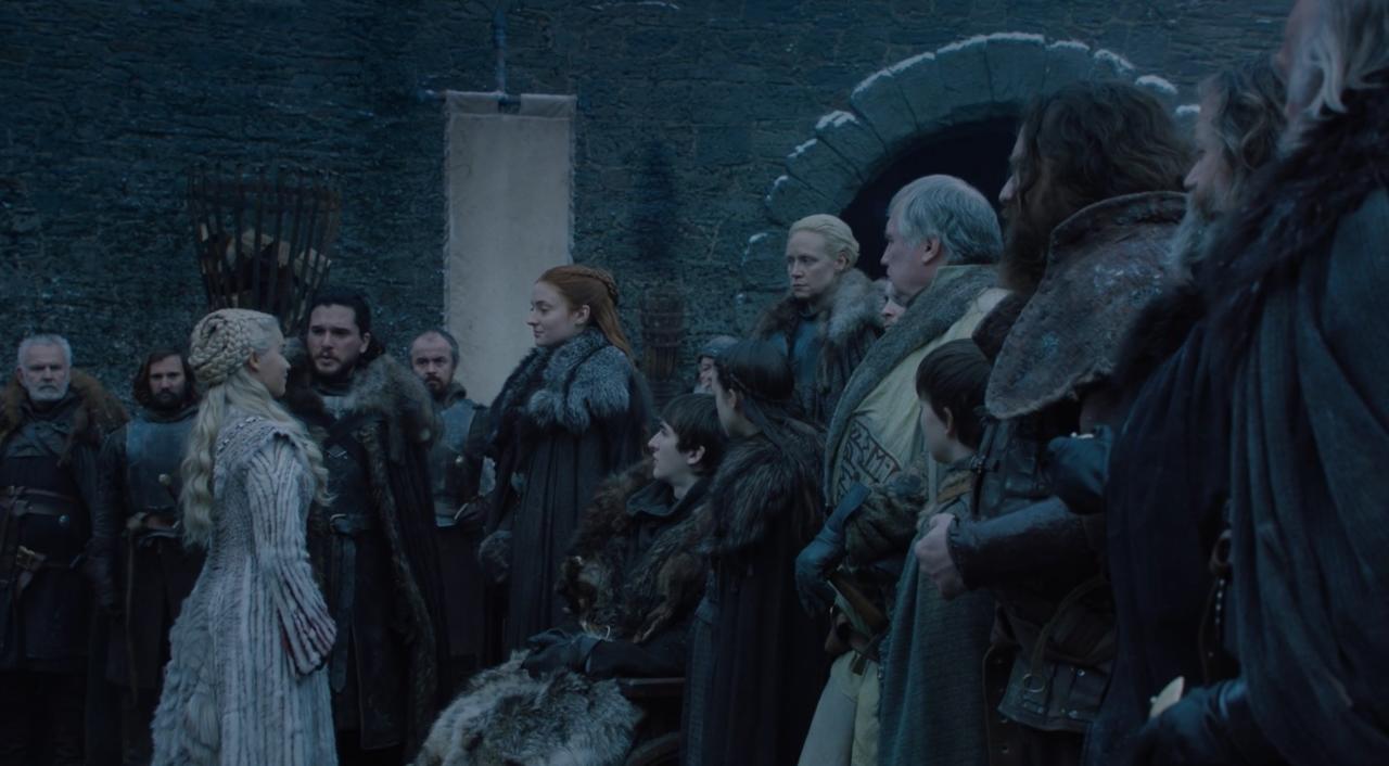 In "Winterfell," though, the attitude toward the new queen is very different.