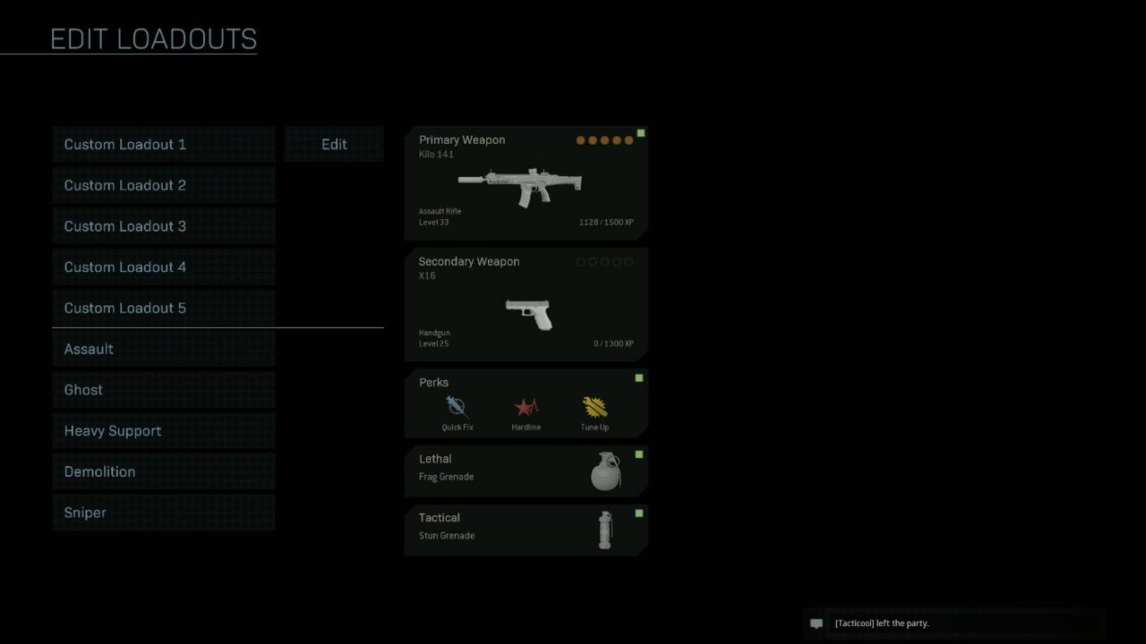 Customize Your Loadout