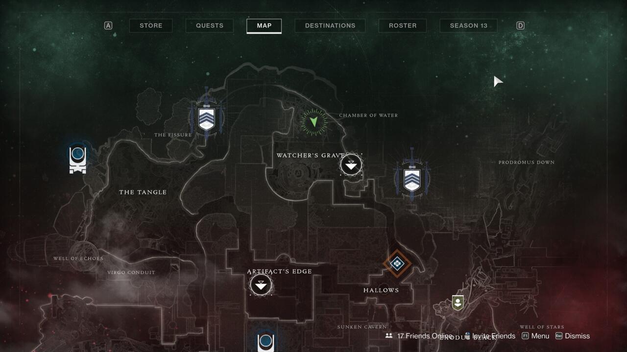 Xur is up in a tree at the north end of Watcher's Grave--you'll have to climb it to find him.