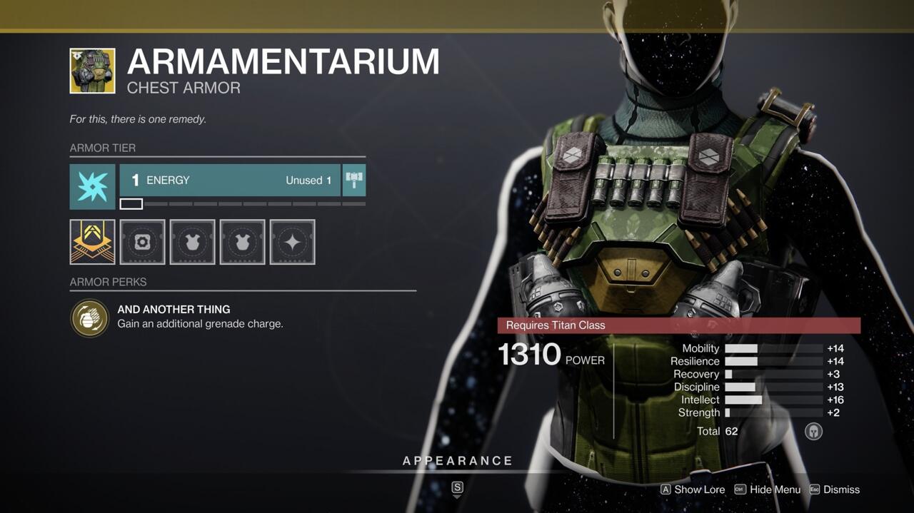 As Shaxx says, you should be throwing more grenades. Armamentarium can help make that happen.