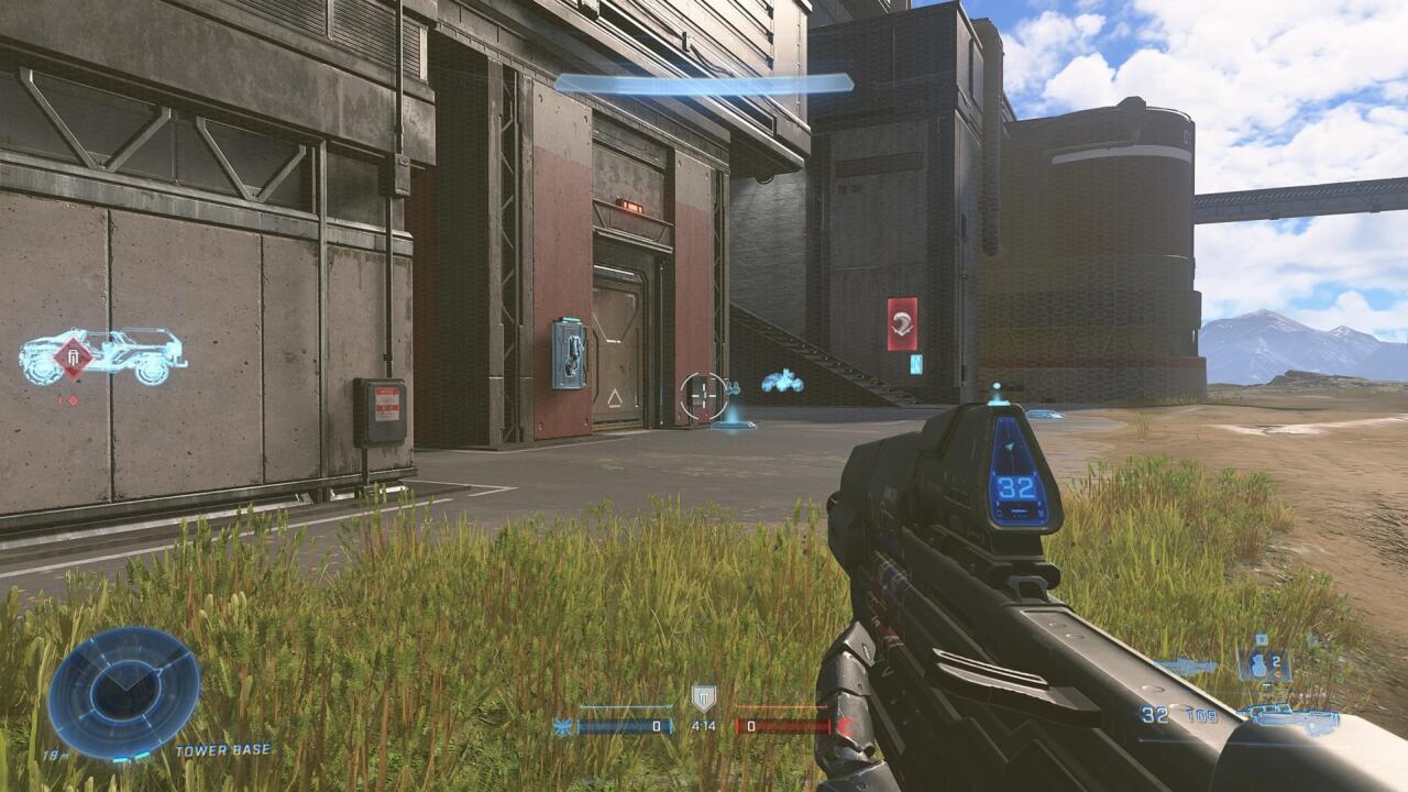 Scan your environment whenever you're looking for a gun or a vehicle, and especially if you're seeking out weapon racks.