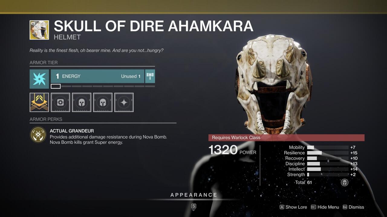 Stay alive long enough to chuck that Nova Bomb--and throw a few more--with Skull of Dire Ahamkara.