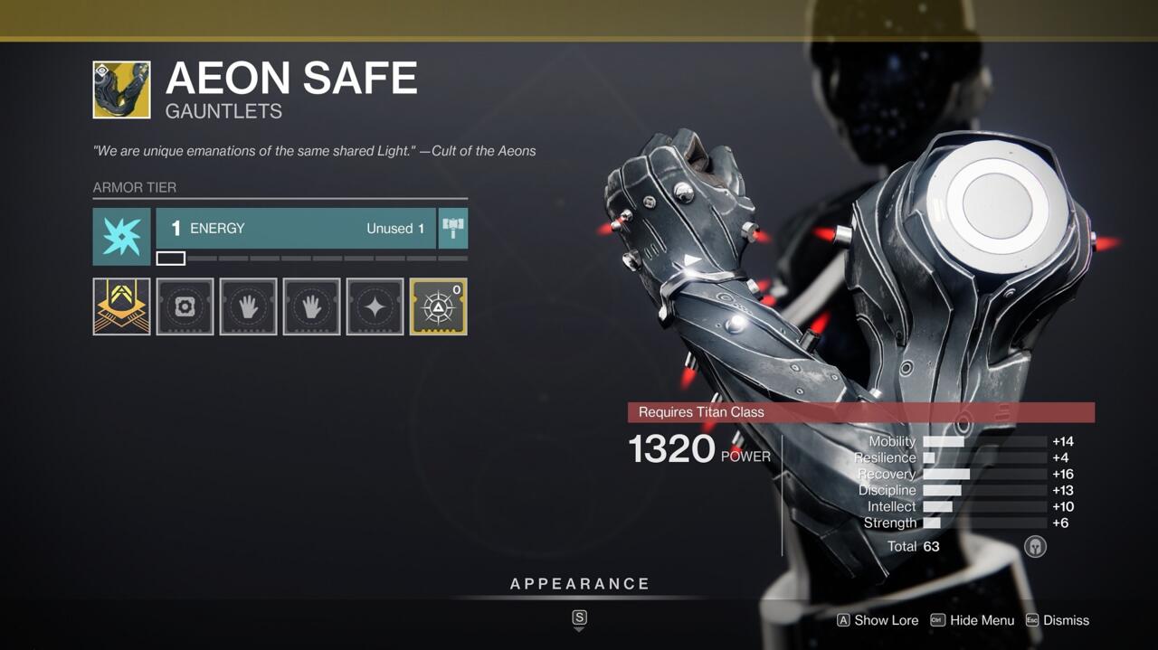 Titans get a less-cool version of the Aeon gauntlets this week, but this roll is also more-rounded.