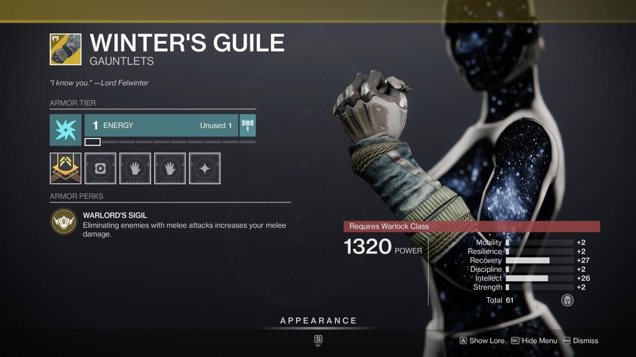 Warlocks can enhance their punches and fireballs with this extremely specific roll of Winter's Guile.