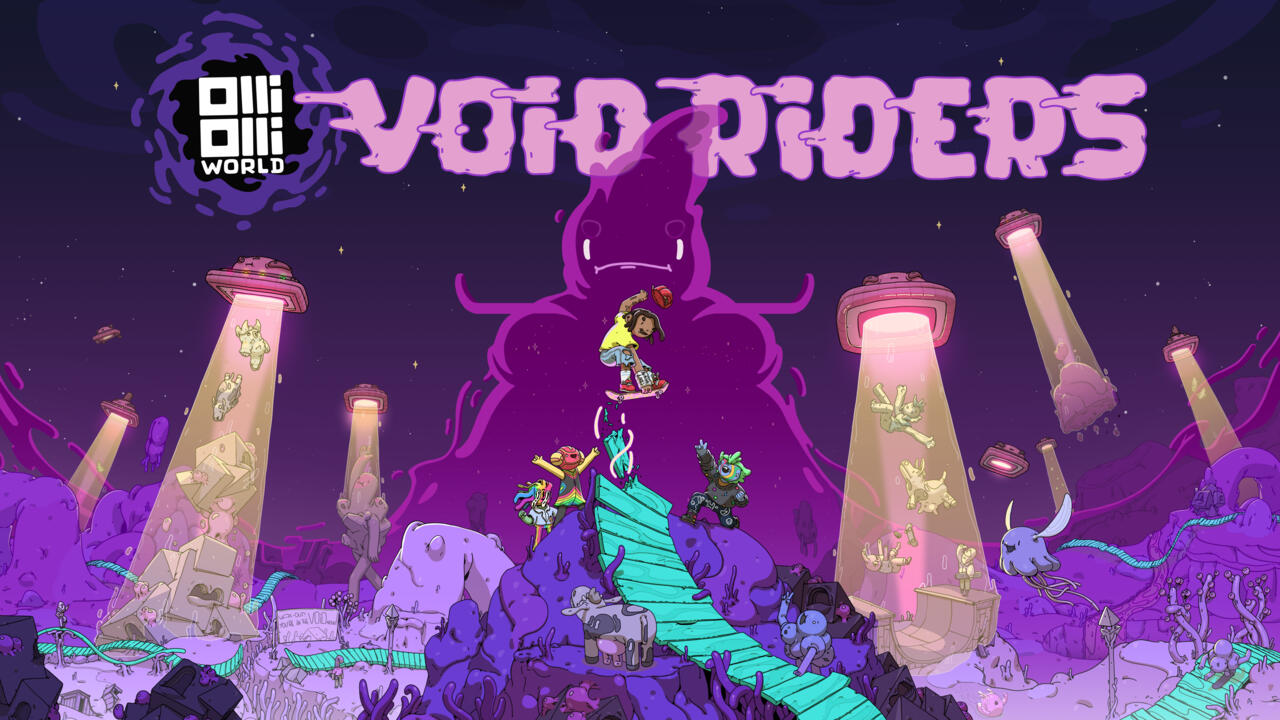 The key art for OlliOlli World's first expansion, Void Riders, suggests that it'll make the weird skating platformer even more delightfully weird.