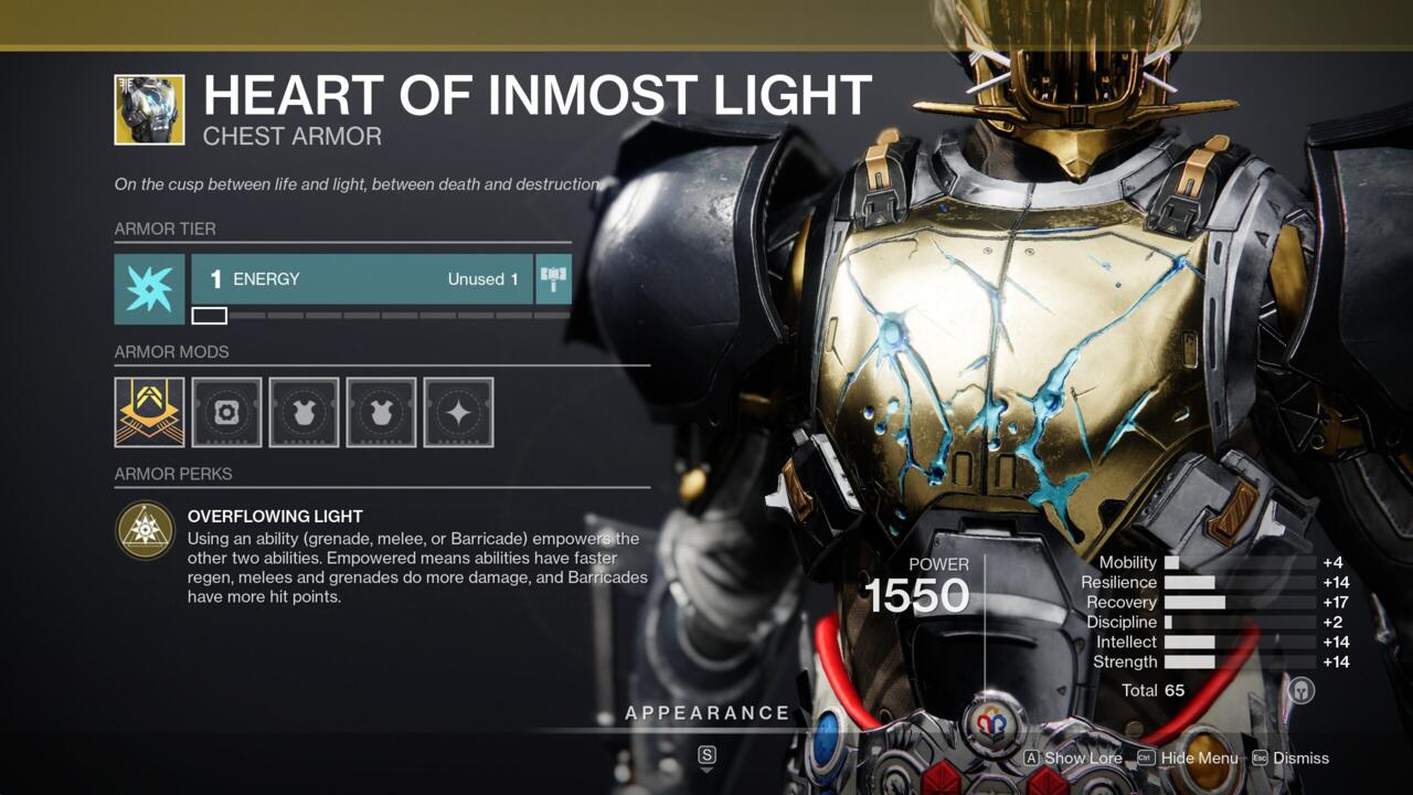Using your abilities boosts and charges your other abilities with Heart of Inmost Light.