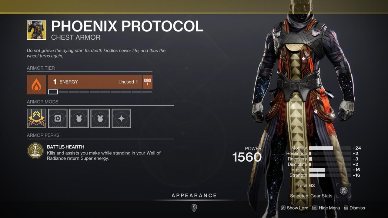 Phoenix Protocol helps you and your teammates get the most out of your Wells of Radiance, making this a must-have for PvE content.