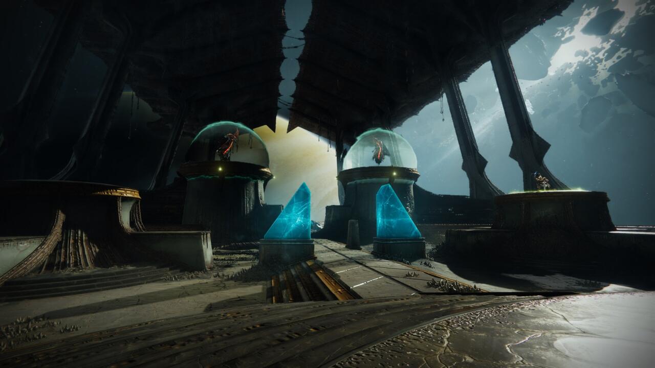 The final room of the raid is the location of two encounters. The first has you defeating two Deathsingers, the Daughters of Oryx.