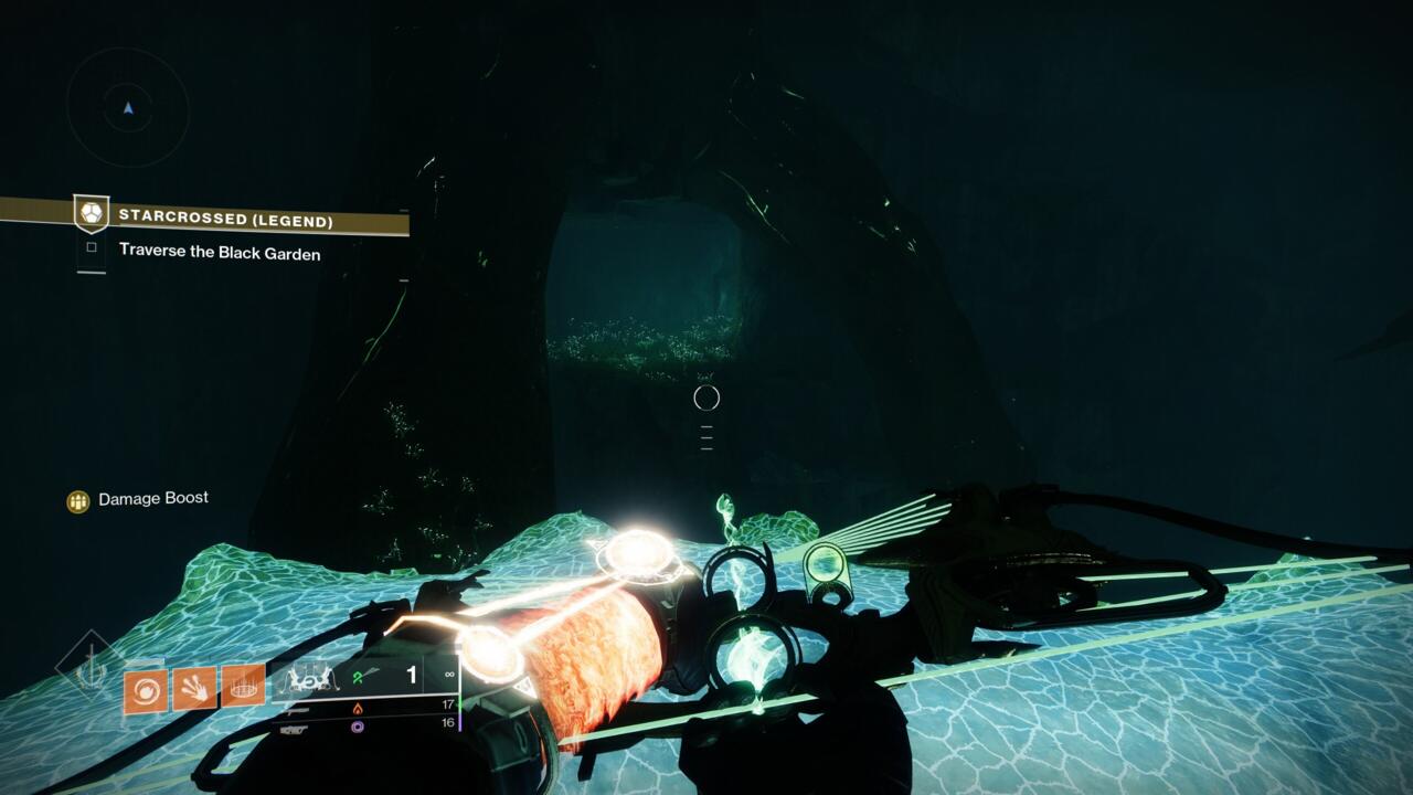 This cave hides the first secret chest.