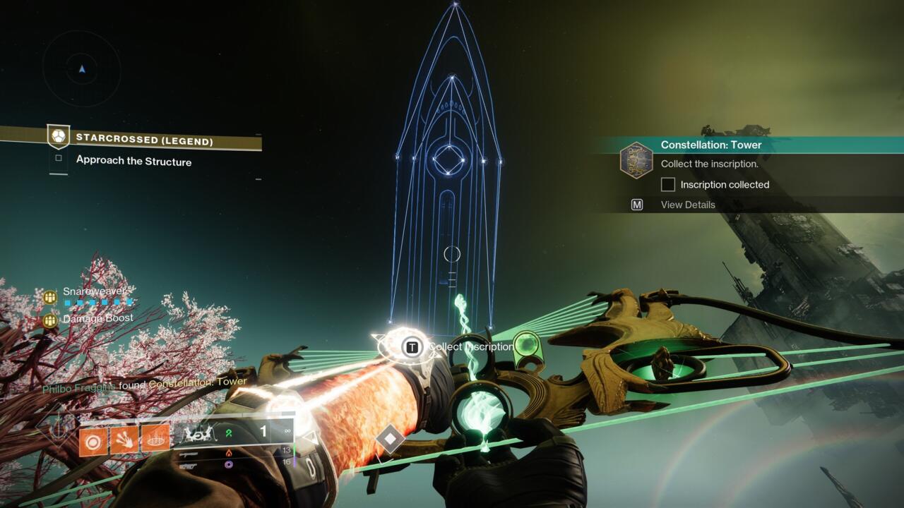 Shoot the stars to create a constellation and unlock a message from Riven.
