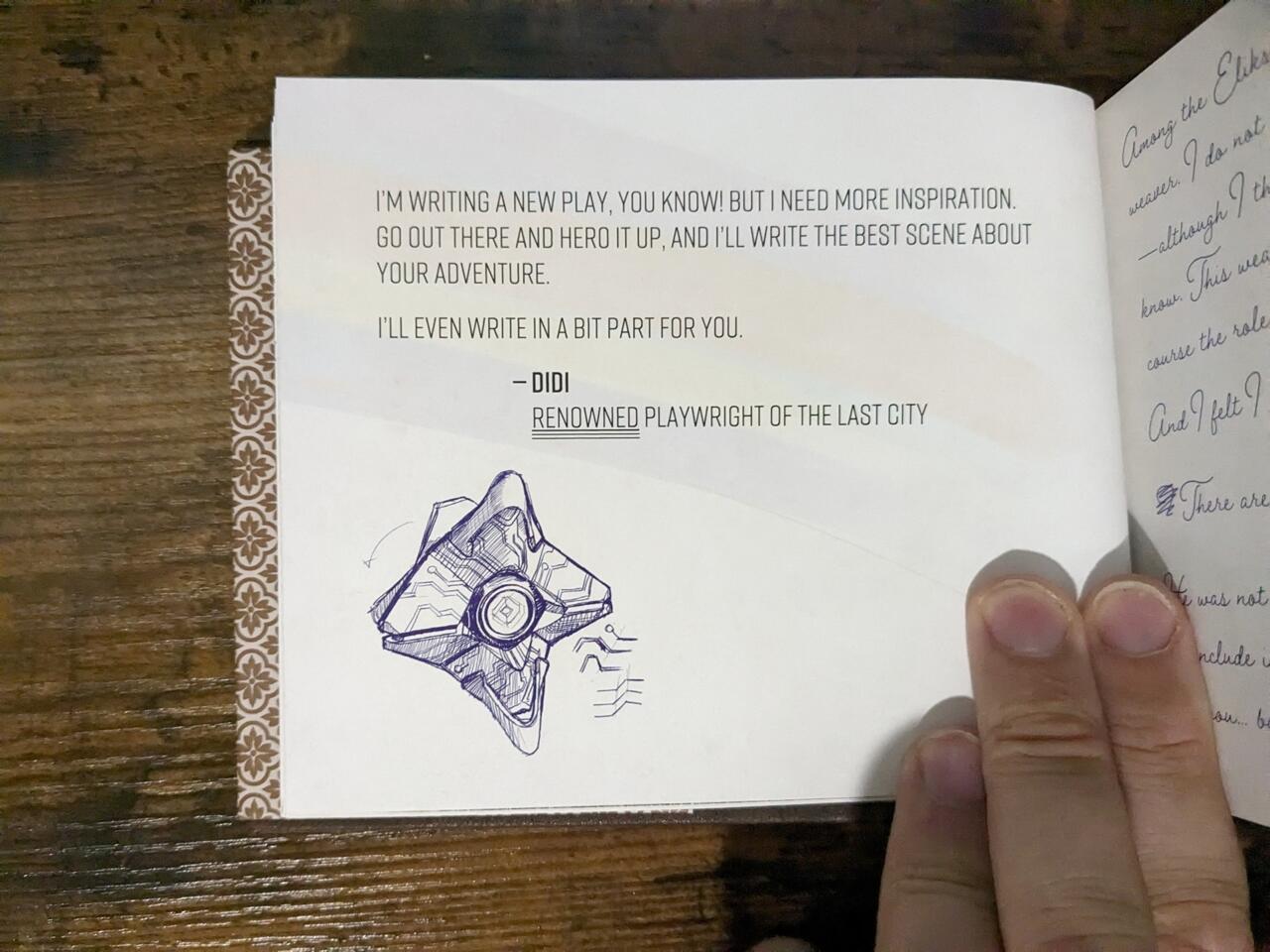 There are some funny and emotional moments in the autograph book if you're up on Destiny 2's lore.