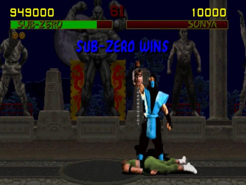 BEST: Mortal Kombat (1992), Sub-Zero, "Spine Rip"