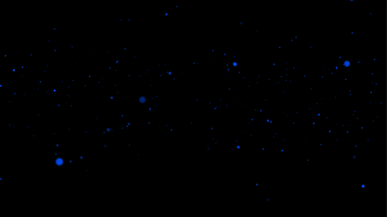 Sometimes the particles do change color to represent a change in scene or tone--this dark blue is typically used for when it's nighttime, for example.