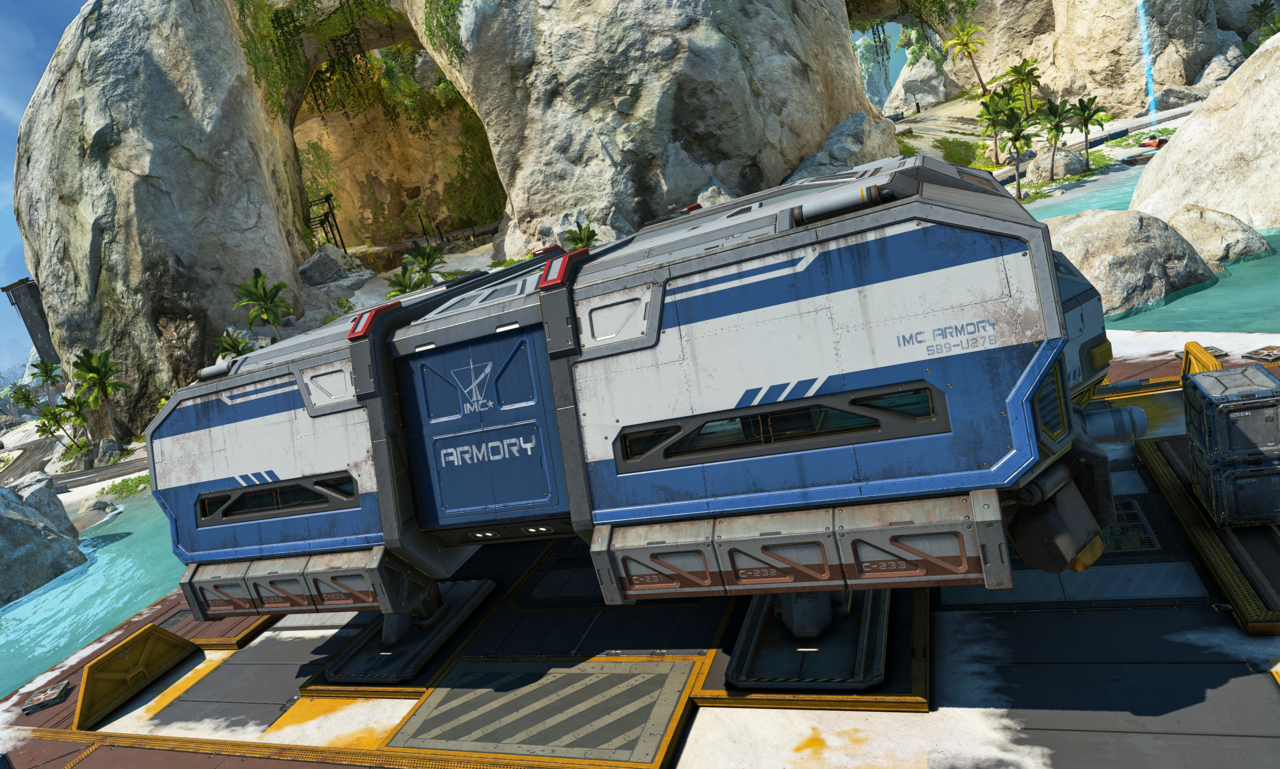 There are four IMC Armories on Storm Point, with two located near the new POI: Downed Beast.