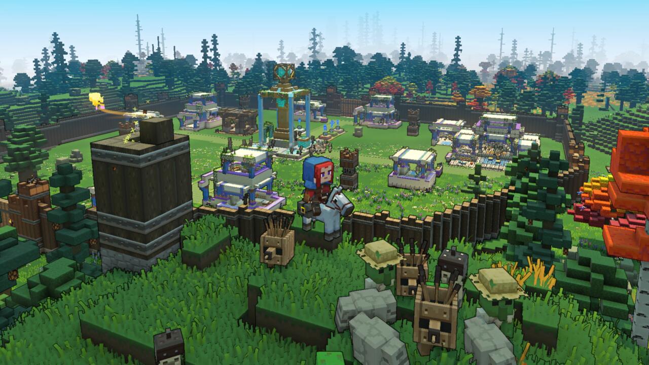 Building and defending bases are the best part of Minecraft Legends.
