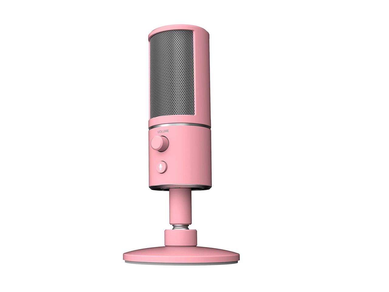 The Razer Seiren X USB streaming microphone is pretty in pink and on sale for $20 off.
