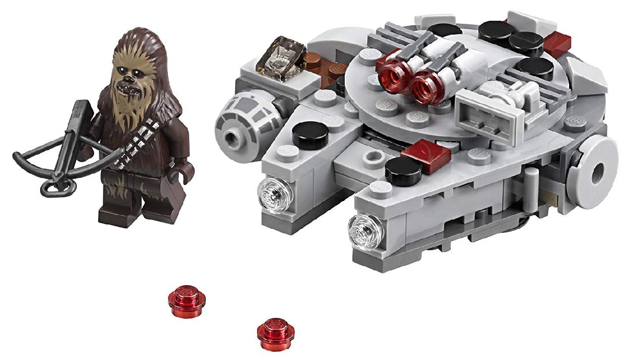 Star Wars Millennium Falcon LEGO Kit With Chewbacca - $10