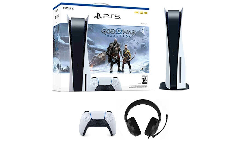 PS5 God of War Ragnarok Bundle + Legion H200 Gaming Headset