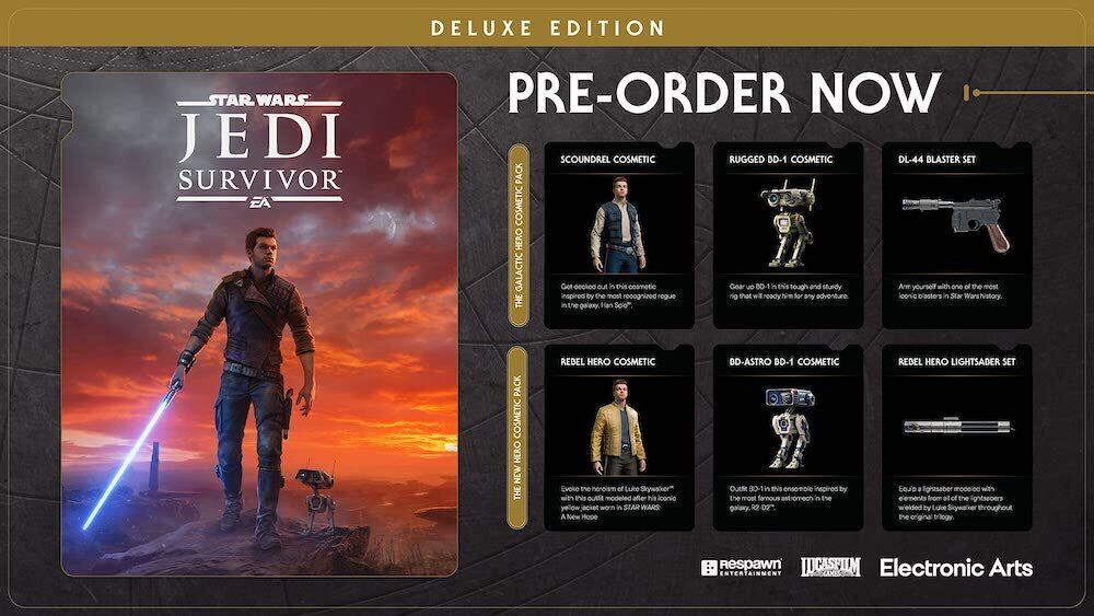 Preorder Star Wars Jedi: Survivor Deluxe Edition