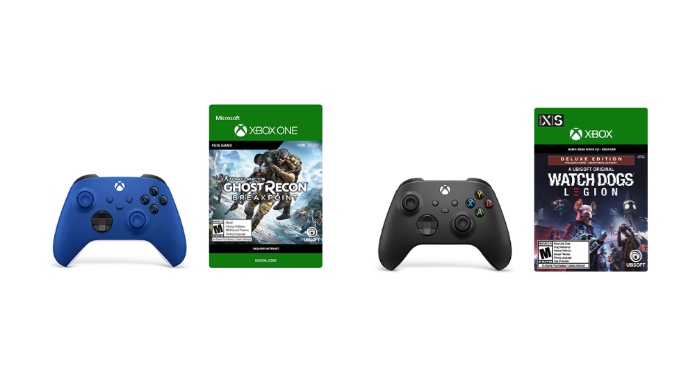 Xbox Wireless Controller + Ubisoft Game